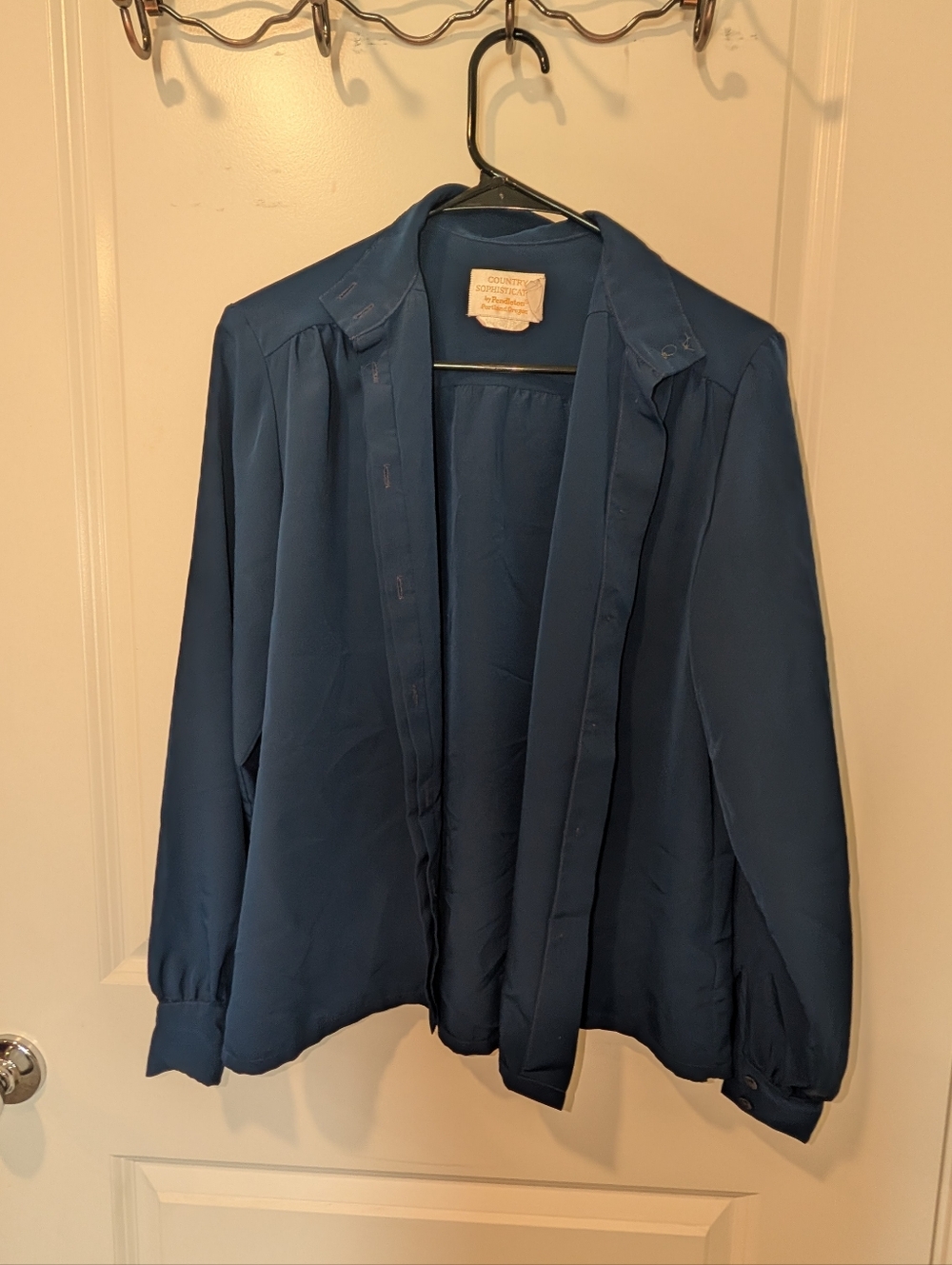 Pendleton Sophisticates Blue Button Down Women's Lightweight Long Sleeve Casual